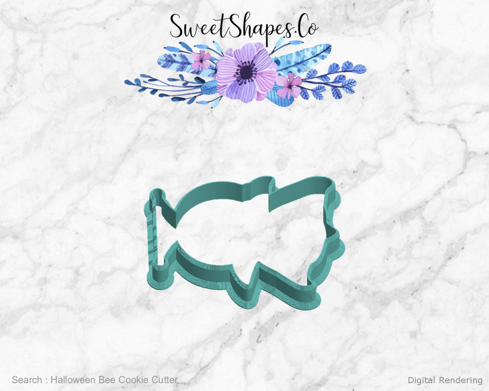 Halloween Bee Cookie Cutter — left view