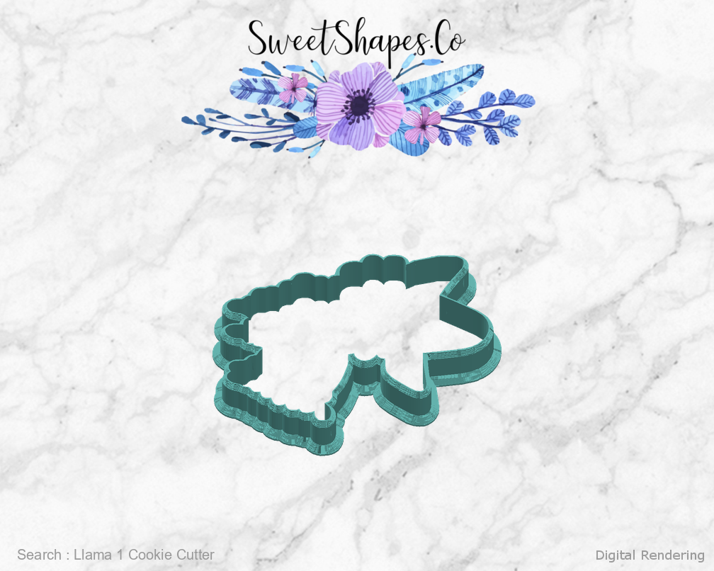 Llama 1 Cookie Cutter — right view