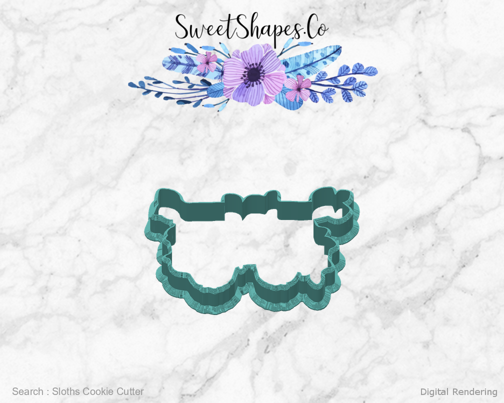 Sloths Cookie Cutter — back view