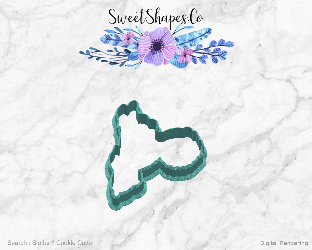 Sloths 1 Cookie Cutter — right view