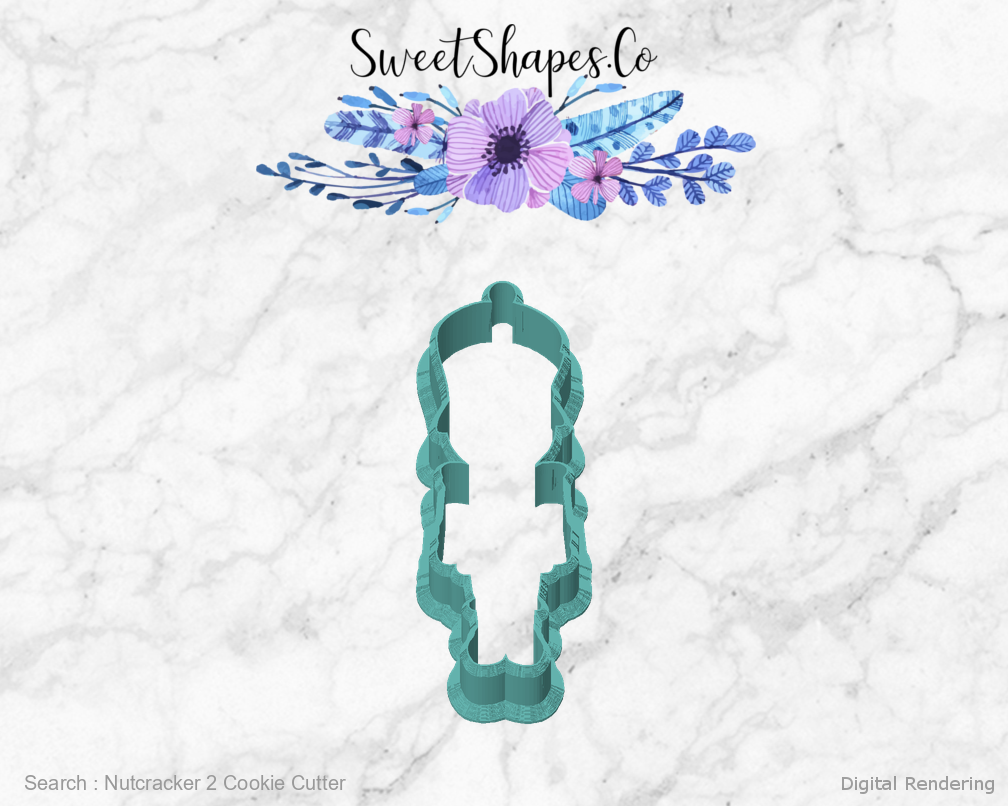 Nutcracker 2 Cookie Cutter — front view