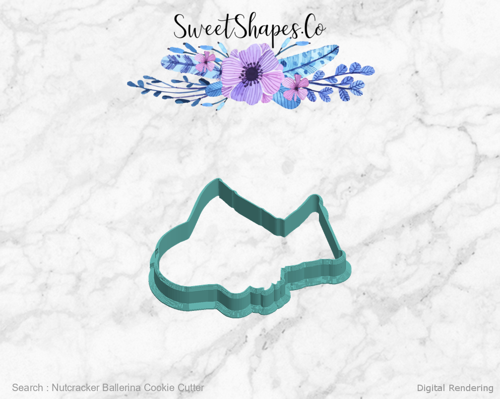 Nutcracker Ballerina Cookie Cutter — left view