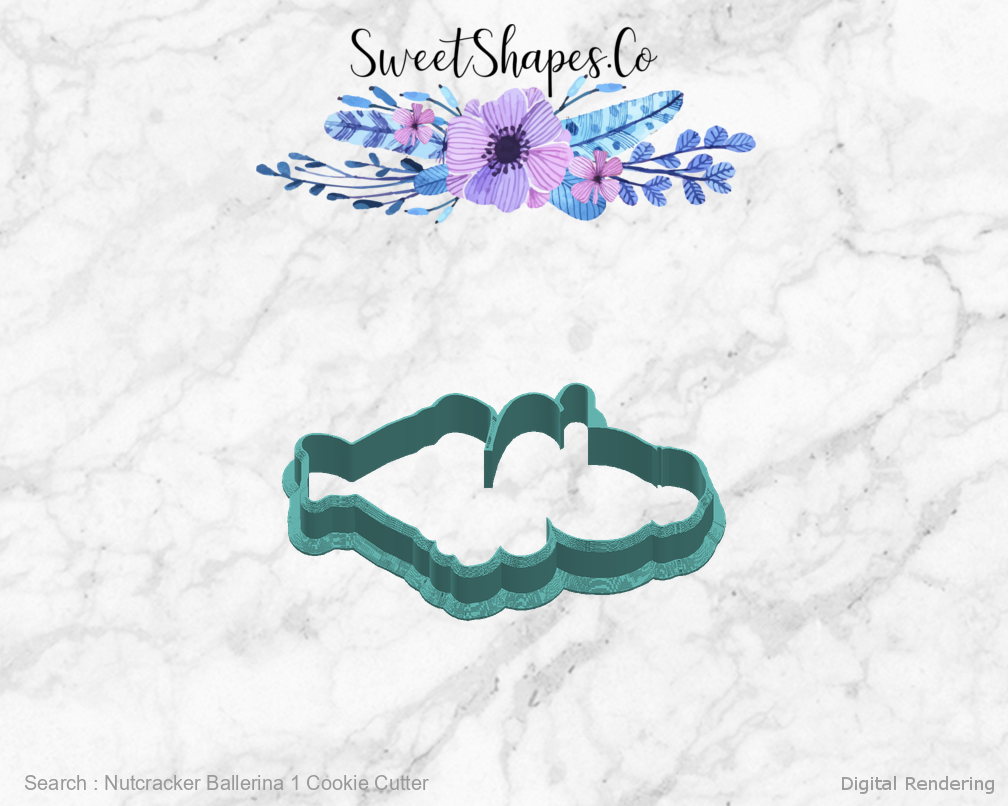 Nutcracker Ballerina 1 Cookie Cutter — right view
