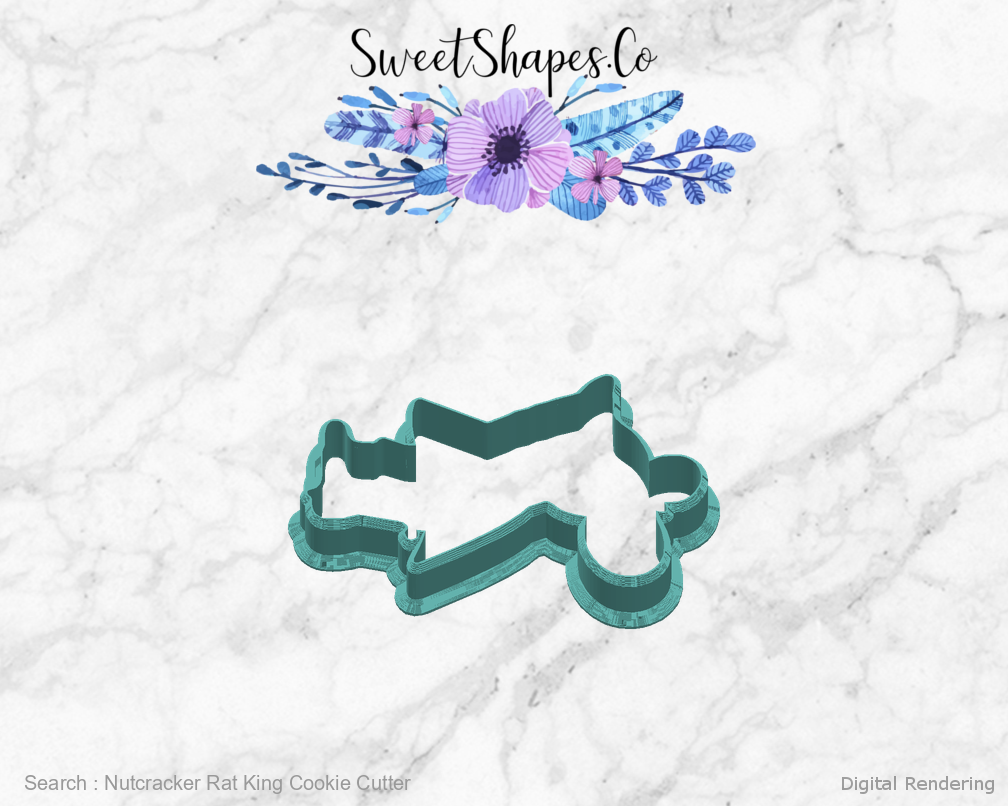 Nutcracker Rat King Cookie Cutter — right view