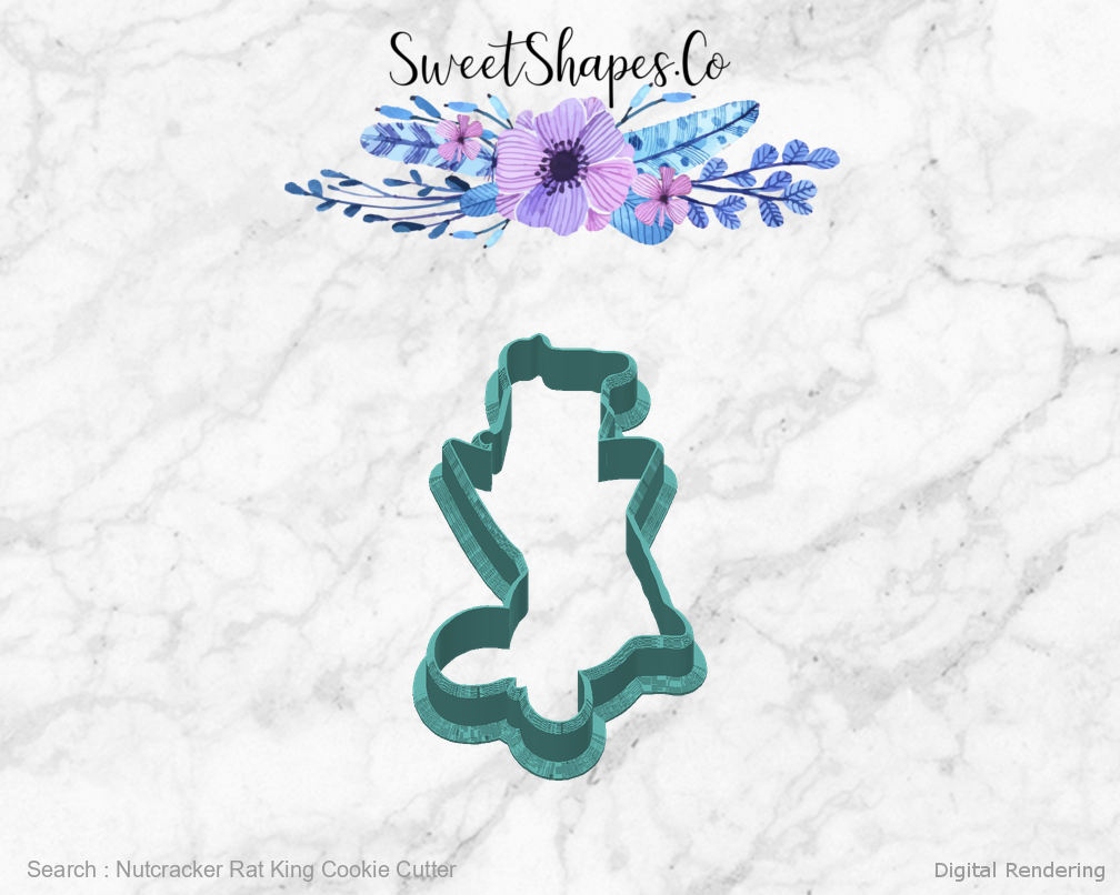 Nutcracker Rat King Cookie Cutter — back view