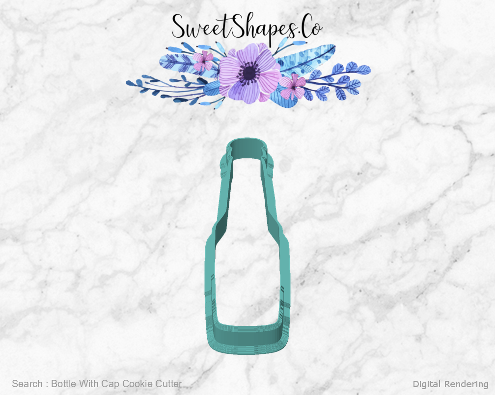 Bottle With Cap Cookie Cutter — front view