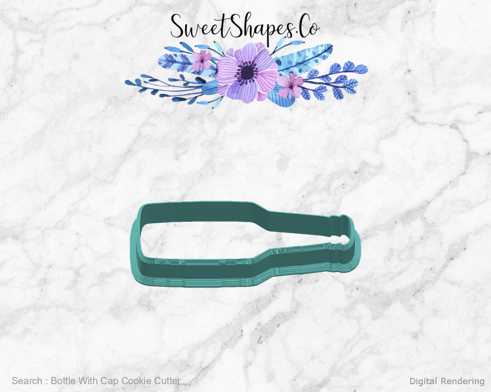 Bottle With Cap Cookie Cutter — right view