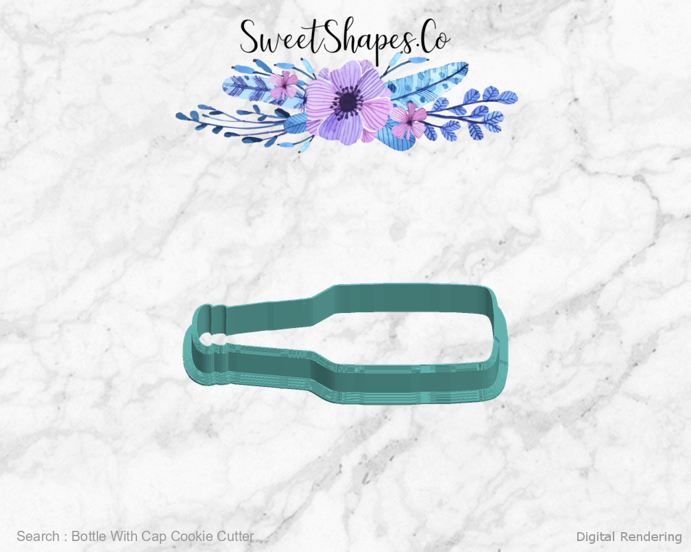 Bottle With Cap Cookie Cutter — left view