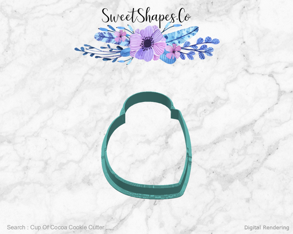 Cup Of Cocoa Cookie Cutter — right view