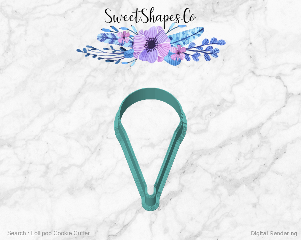 Lollipop Cookie Cutter — front view
