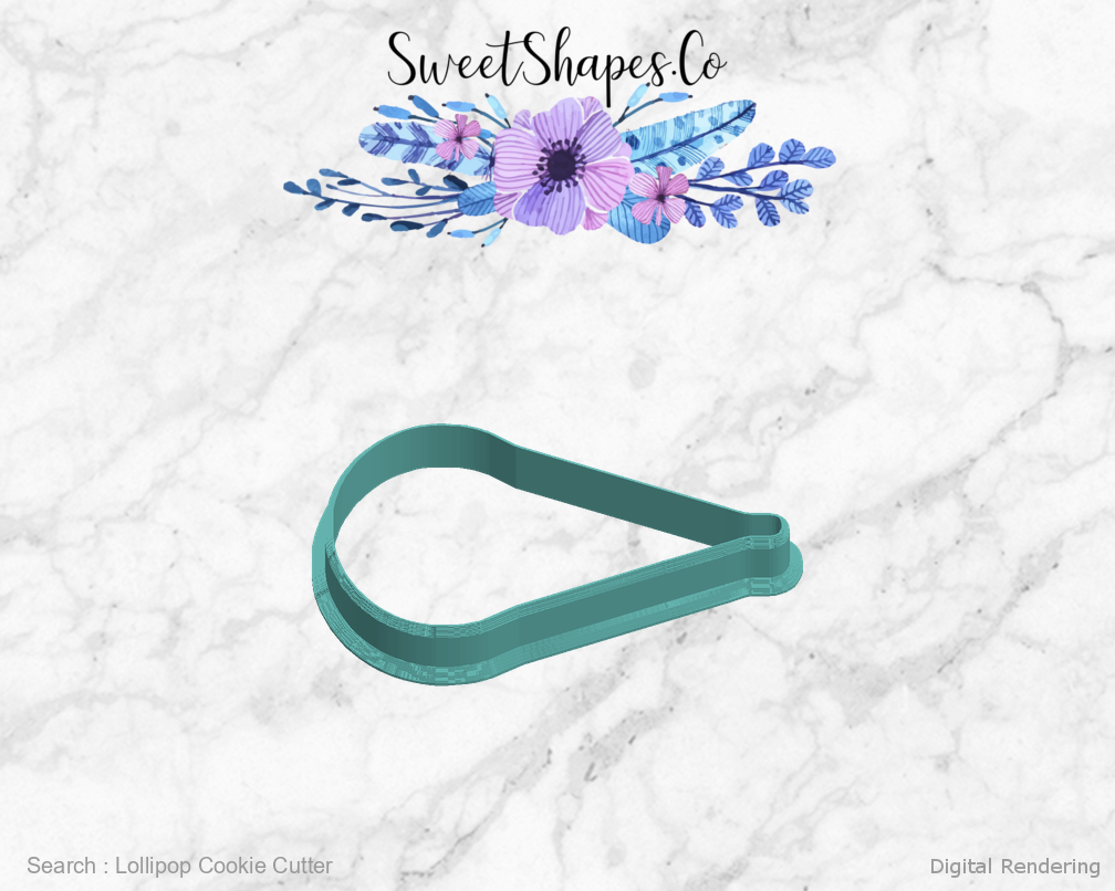 Lollipop Cookie Cutter — left view