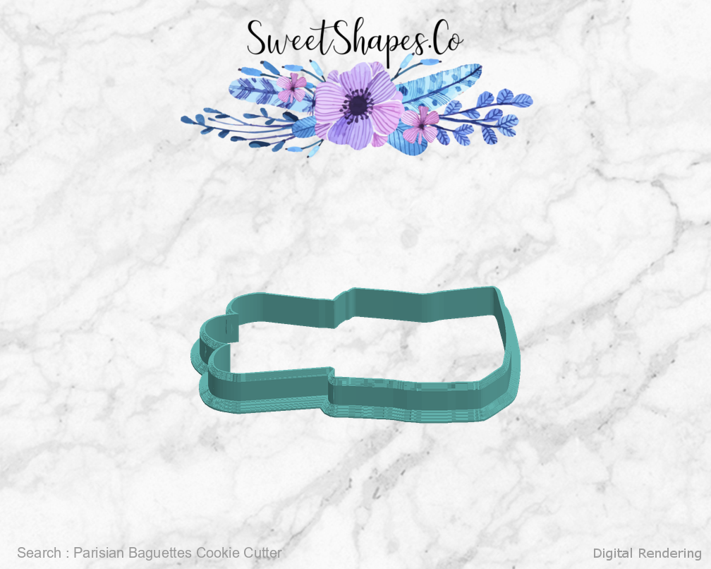 Parisian Baguettes Cookie Cutter — left view
