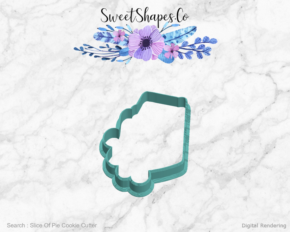 Slice Of Pie Cookie Cutter — left view