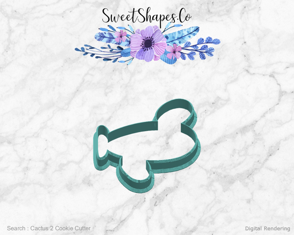 Cactus 2 Cookie Cutter — right view