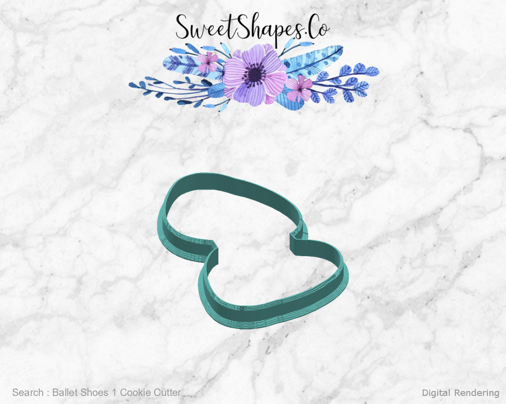 Ballet Shoes 1 Cookie Cutter — right view