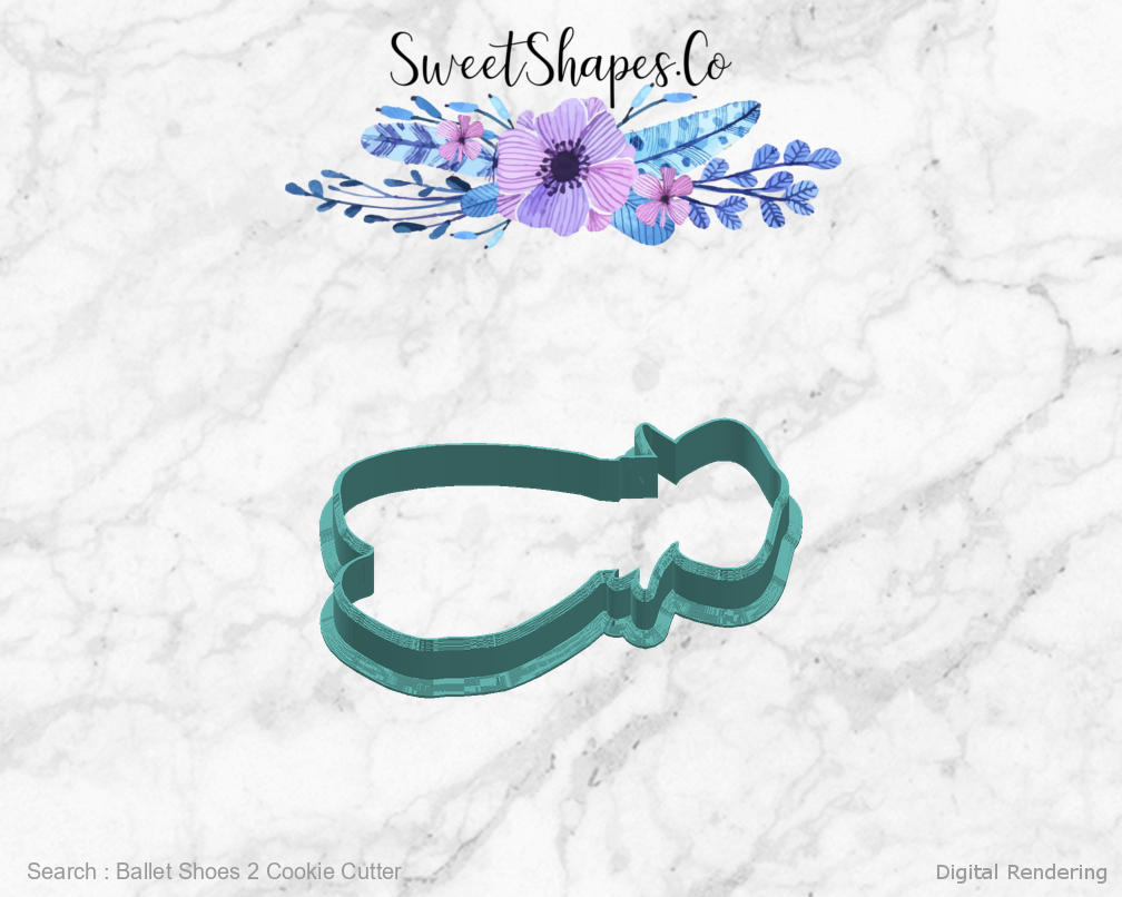 Ballet Shoes 2 Cookie Cutter — right view