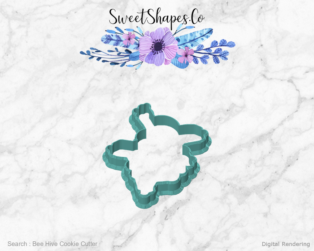 Bee Hive Cookie Cutter — front view