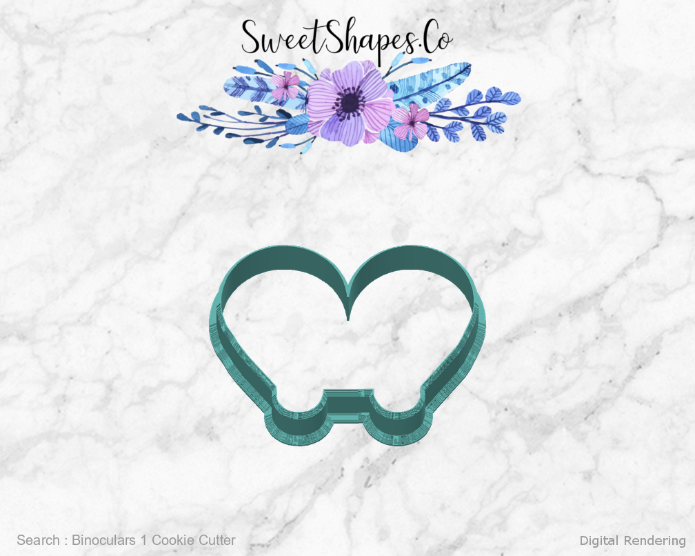 Binoculars 1 Cookie Cutter — back view