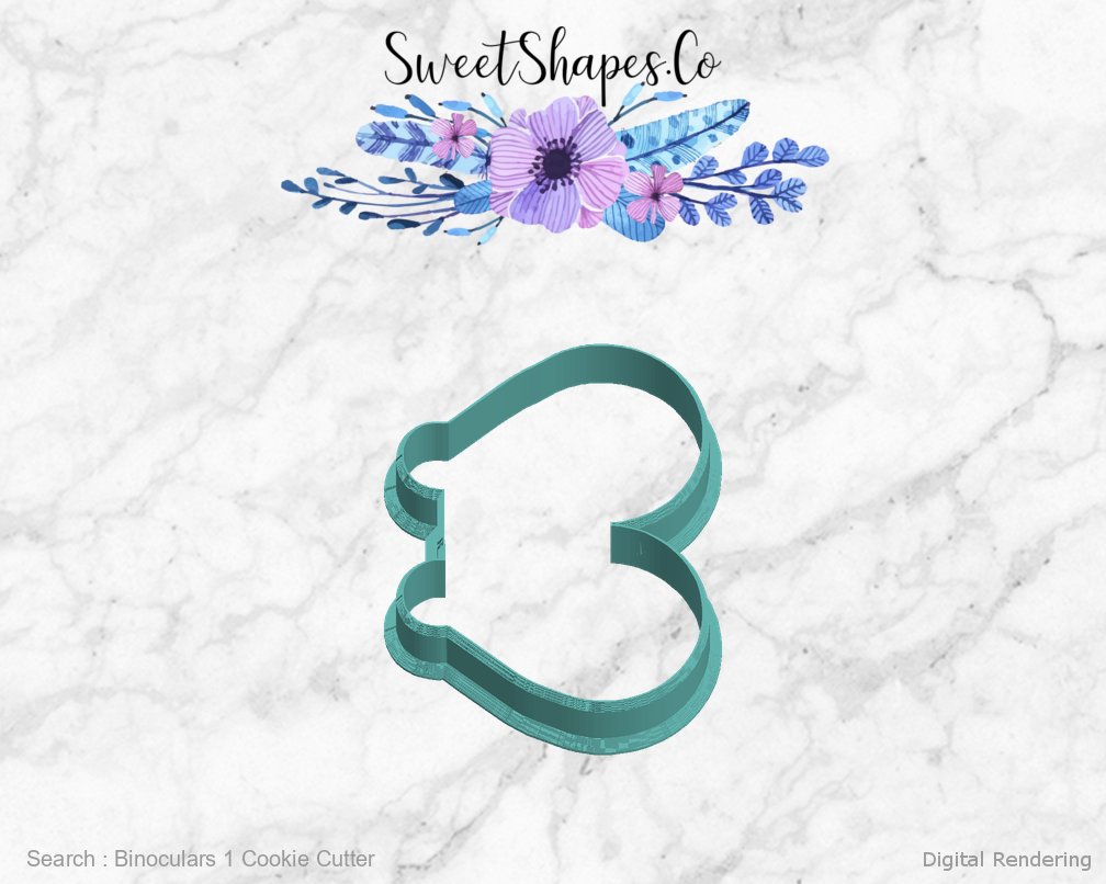 Binoculars 1 Cookie Cutter — left view