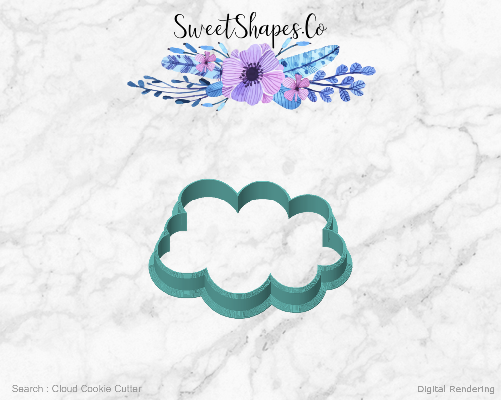 Cloud Cookie Cutter — front view
