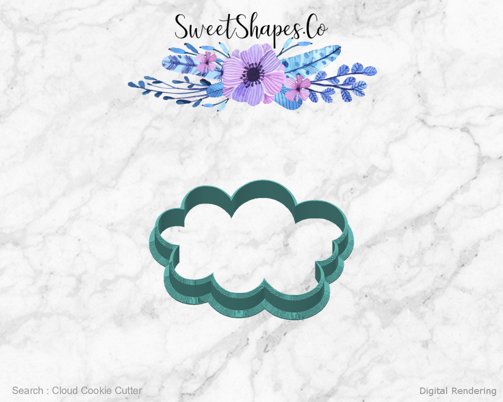 Cloud Cookie Cutter — back view