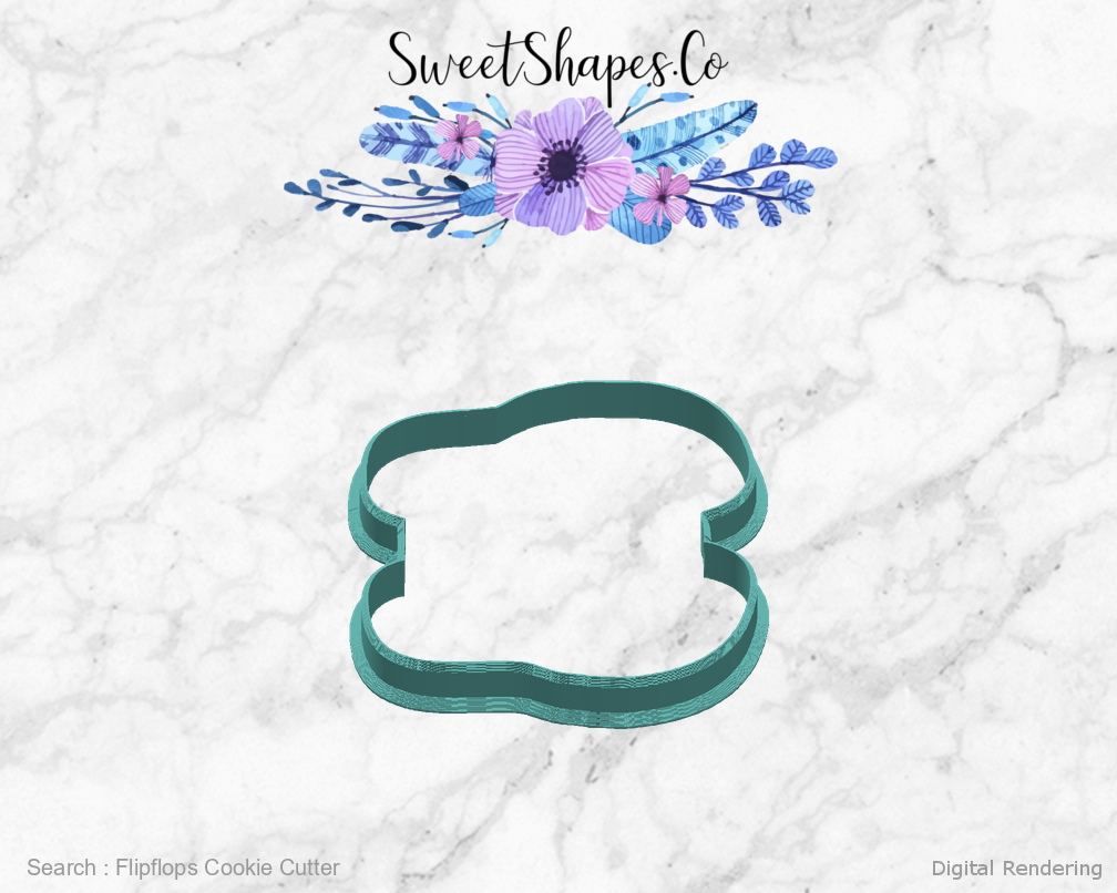 Flipflops Cookie Cutter — right view