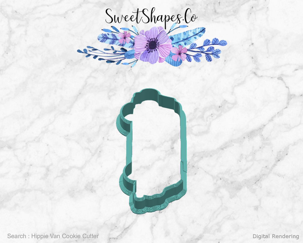 Hippie Van Cookie Cutter — right view