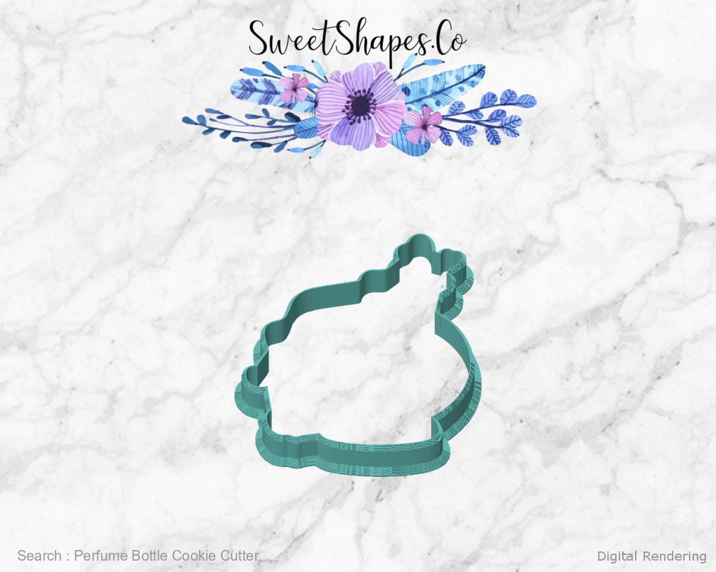 Perfume Bottle Cookie Cutter — front view