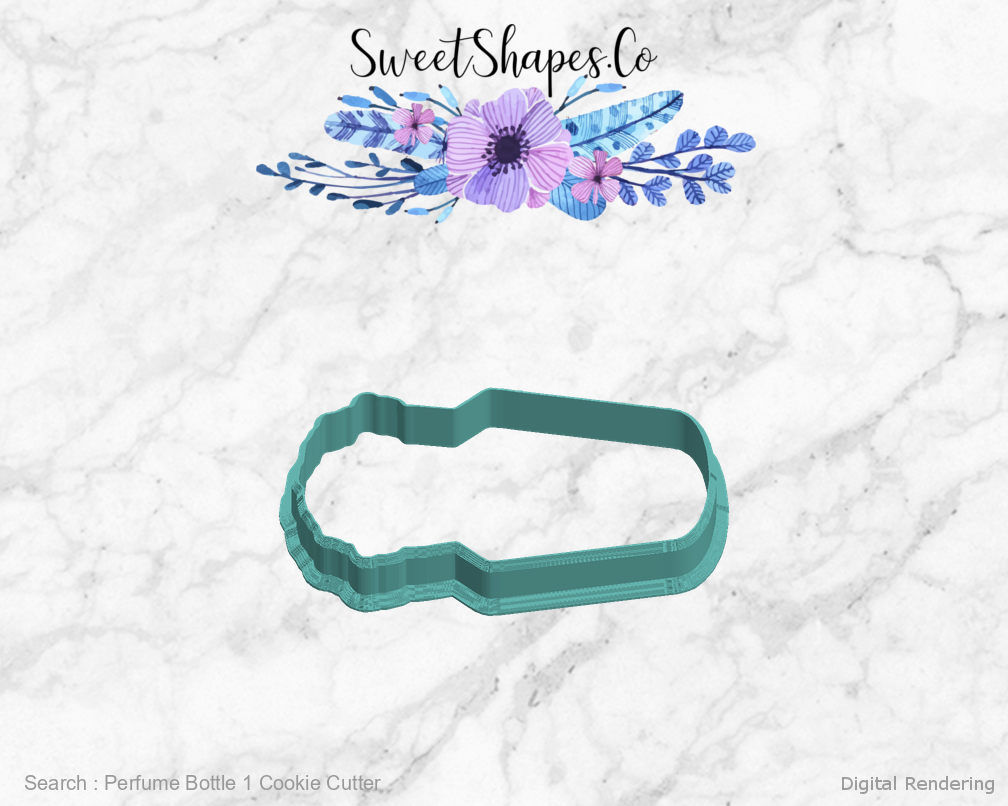 Perfume Bottle 1 Cookie Cutter — left view