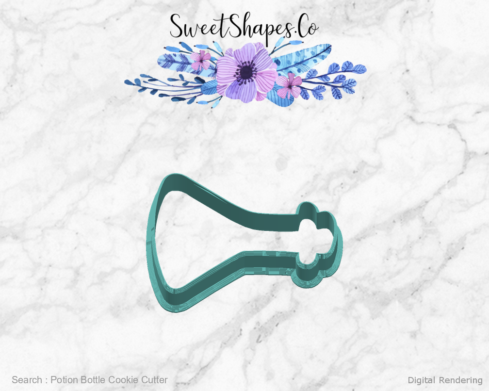 Potion Bottle Cookie Cutter — right view