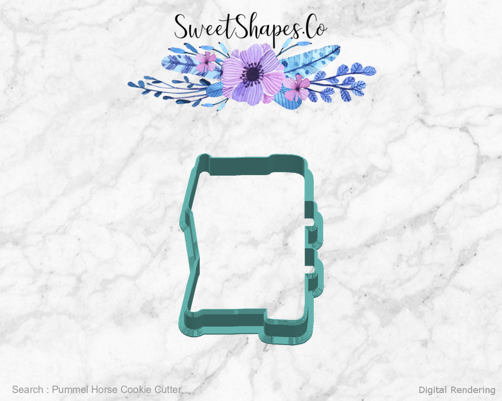 Pummel Horse Cookie Cutter — right view