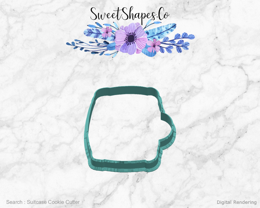 Suitcase Cookie Cutter — right view