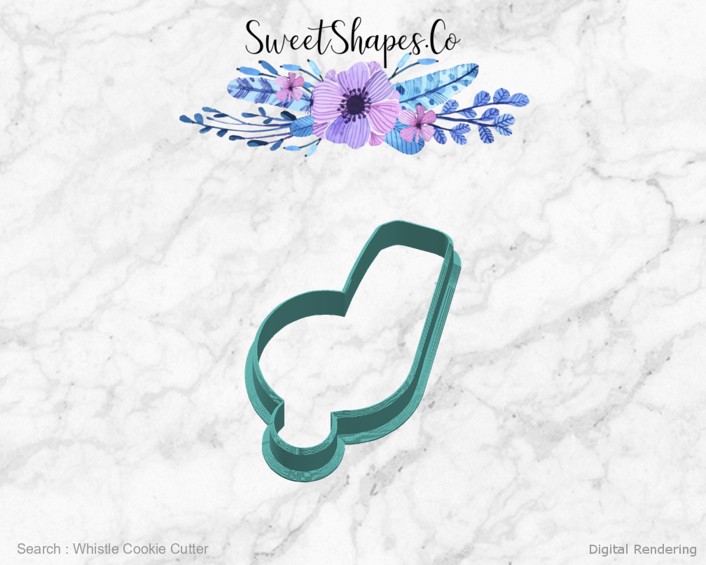 Whistle Cookie Cutter — right view