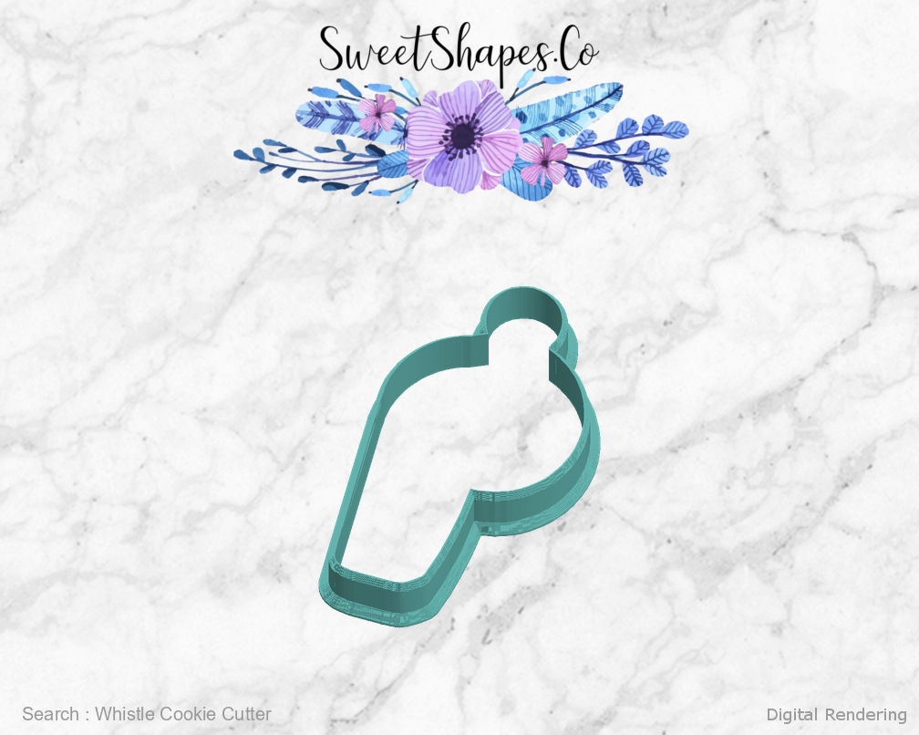 Whistle Cookie Cutter — left view