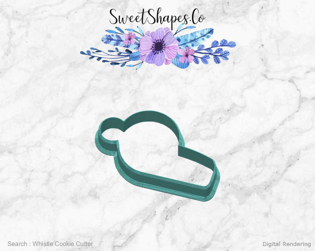 Whistle Cookie Cutter — back view