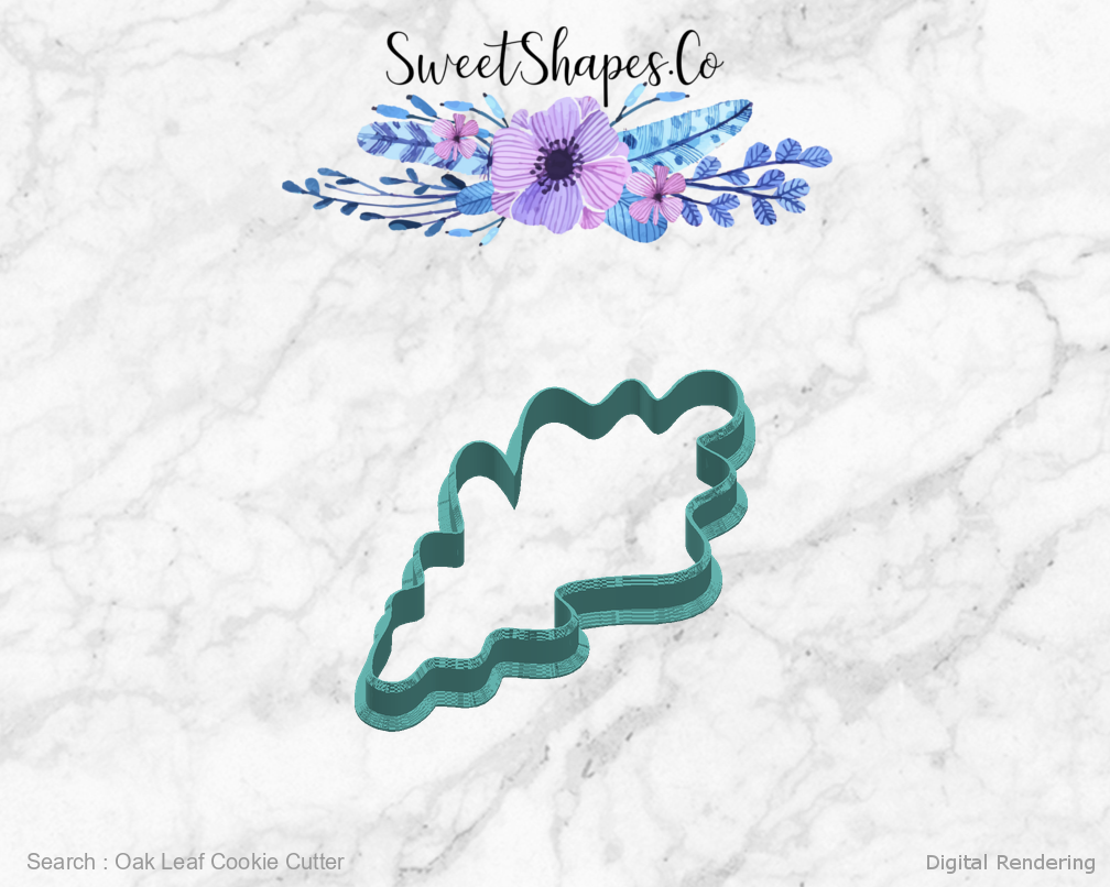 Oak Leaf Cookie Cutter — right view