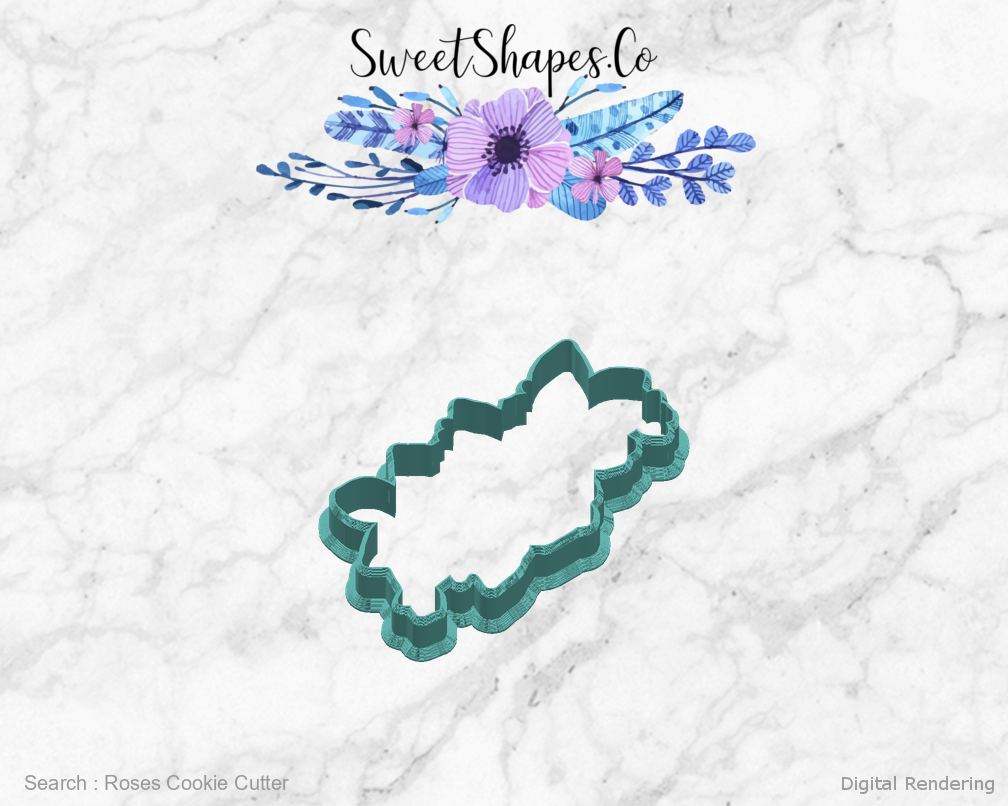 Roses Cookie Cutter — right view