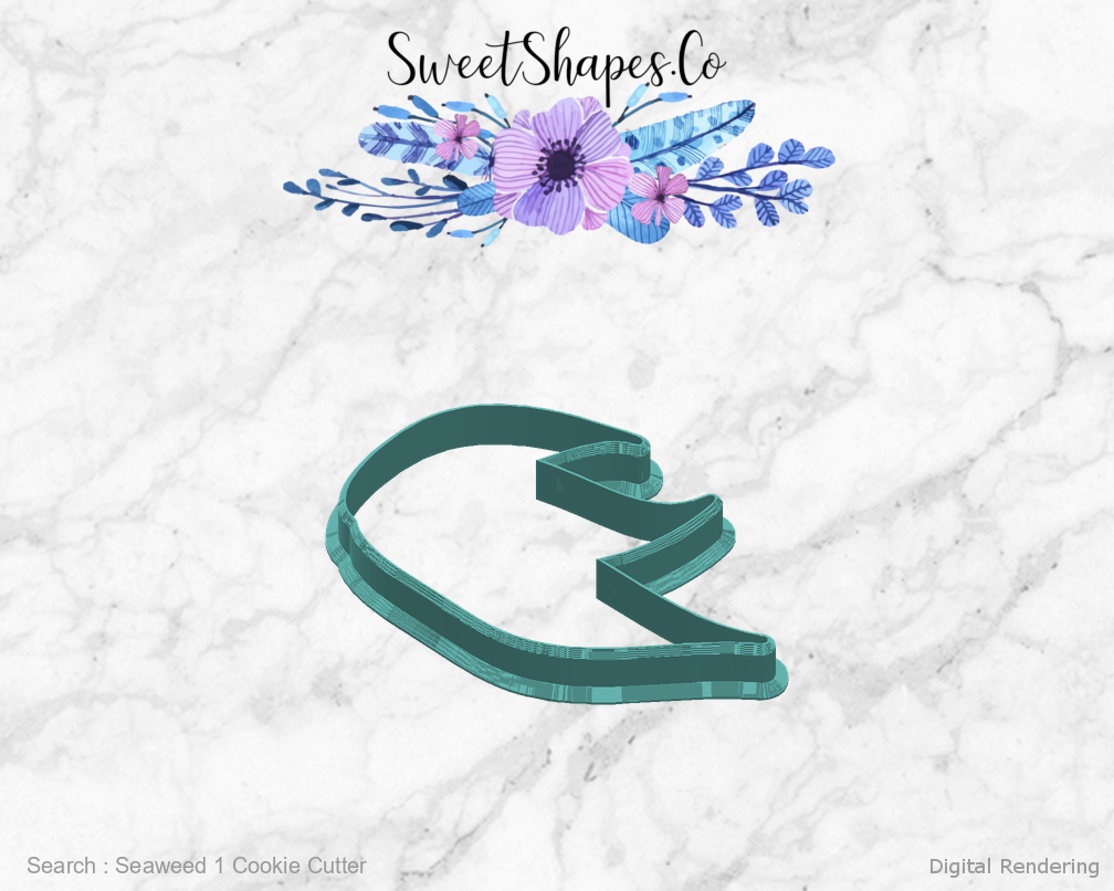 Seaweed 1 Cookie Cutter — right view