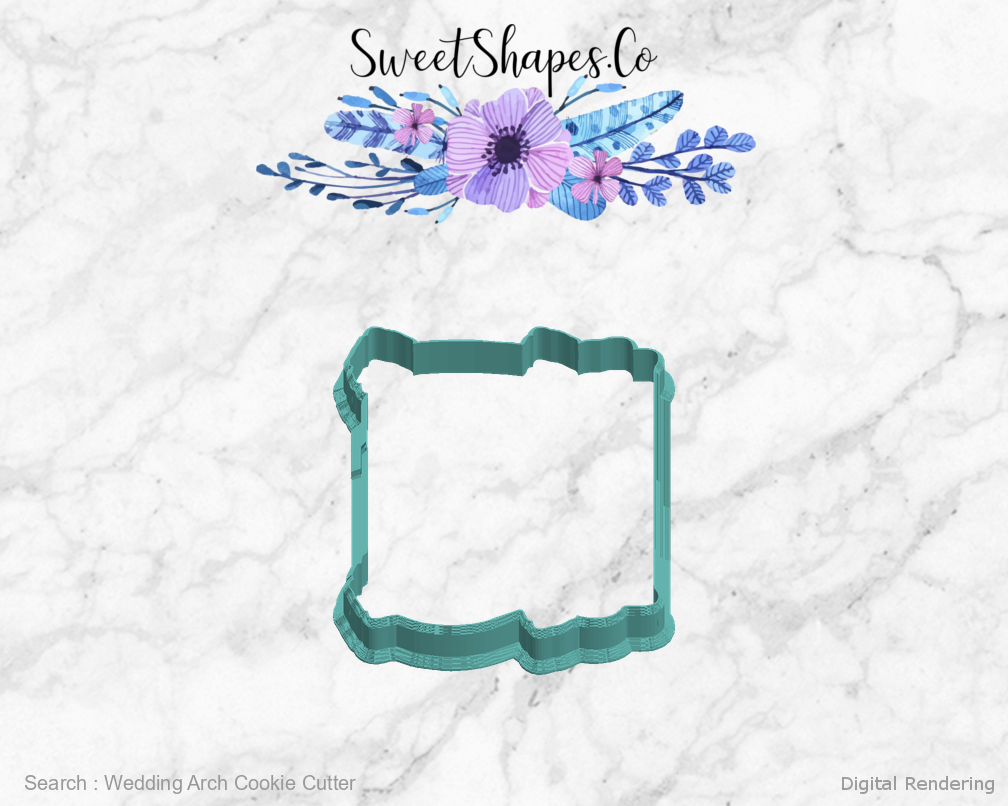 Wedding Arch Cookie Cutter — left view