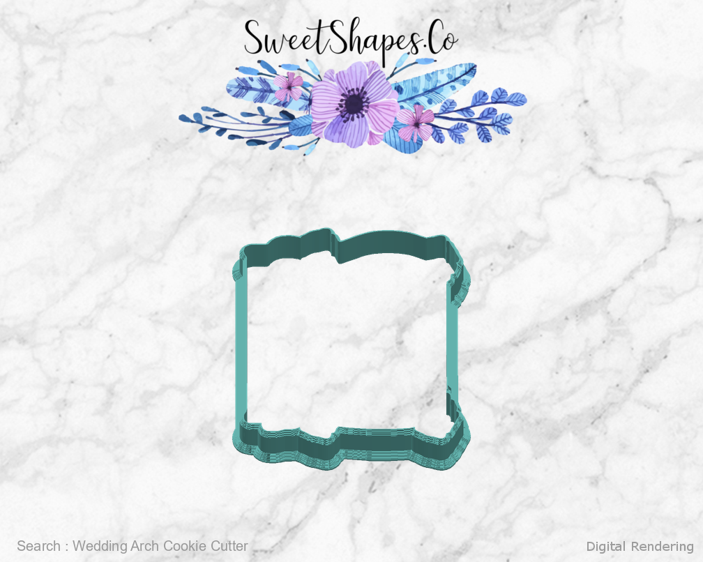 Wedding Arch Cookie Cutter — right view