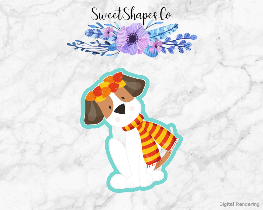 Autumn Dog 4 Cookie Cutter