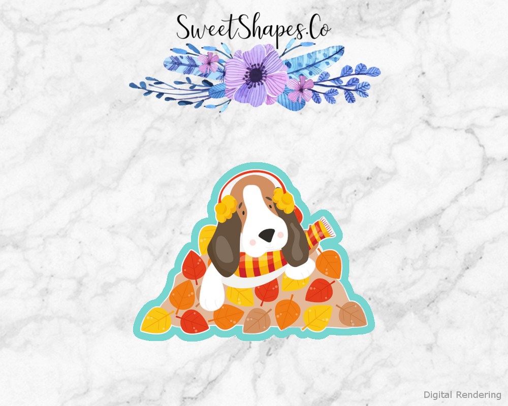 Autumn Dog 5 Cookie Cutter