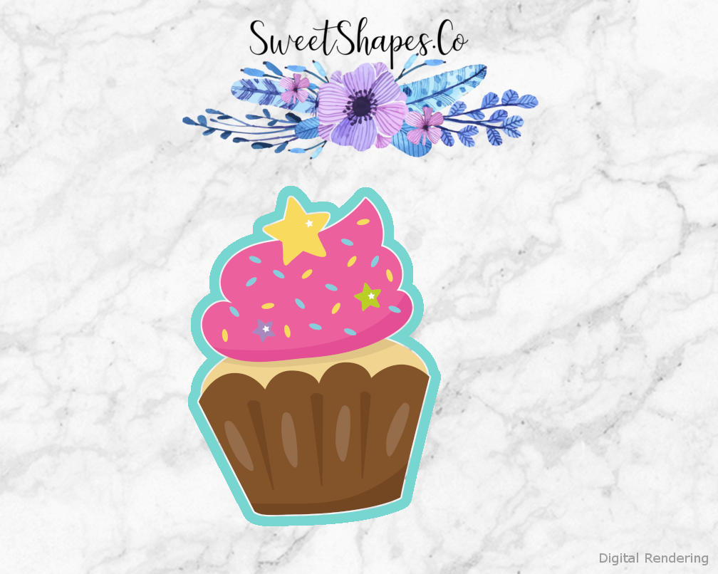 Birthday Cupcake Cookie Cutter