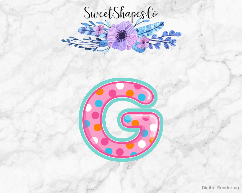 Bubble Letter G Cookie Cutter