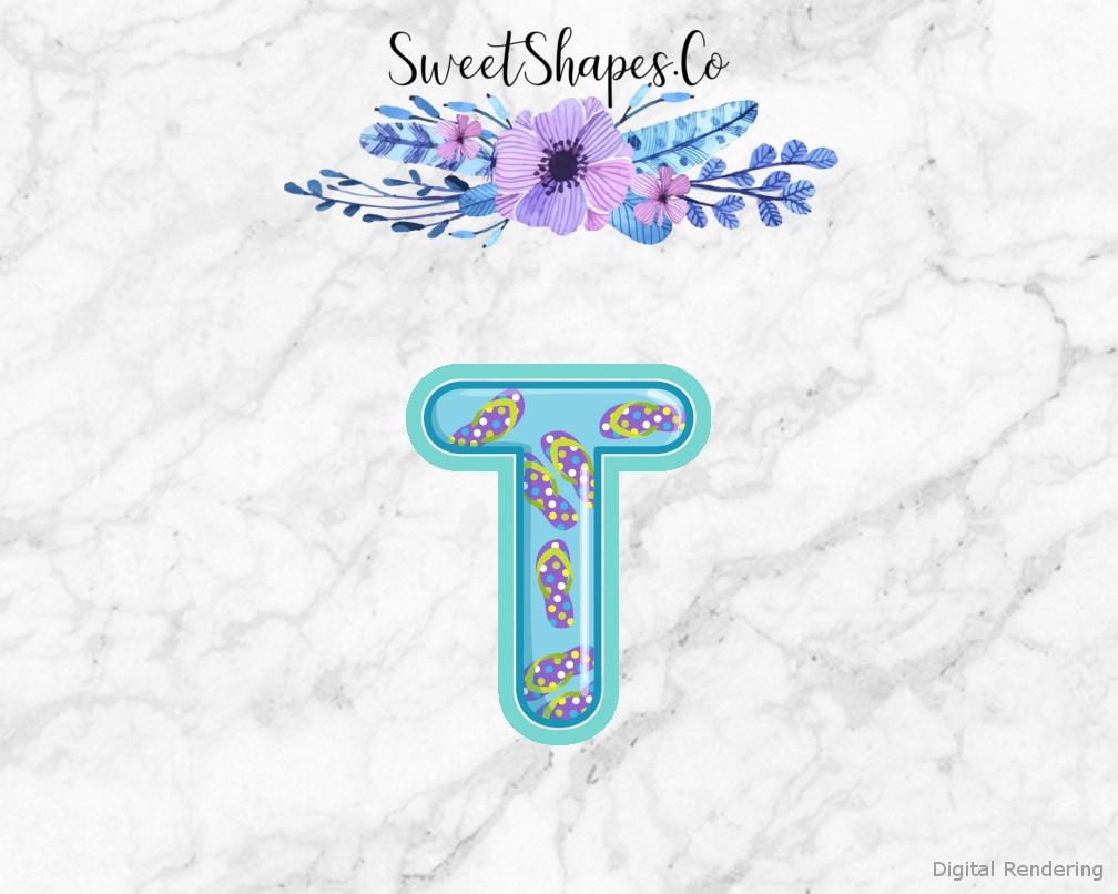 Bubble Letter T Cookie Cutter