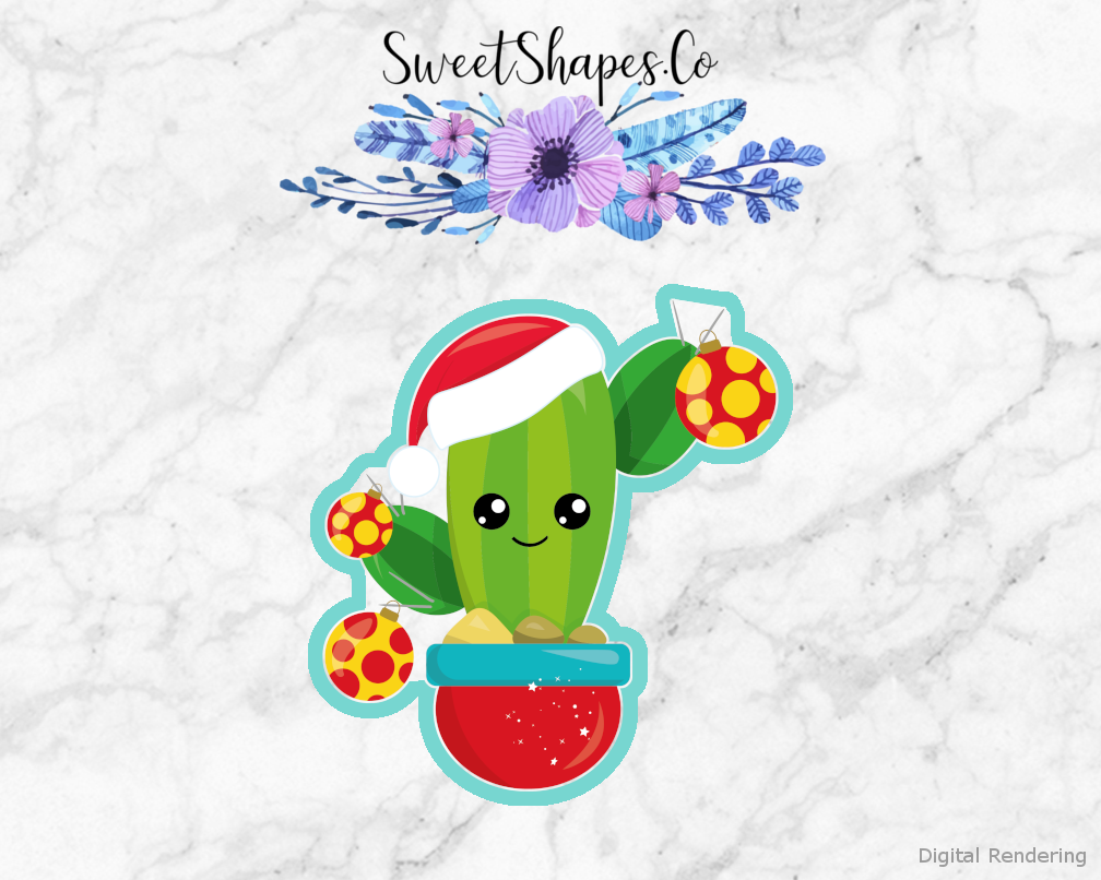 Christmas Cactus Cookie Cutter
