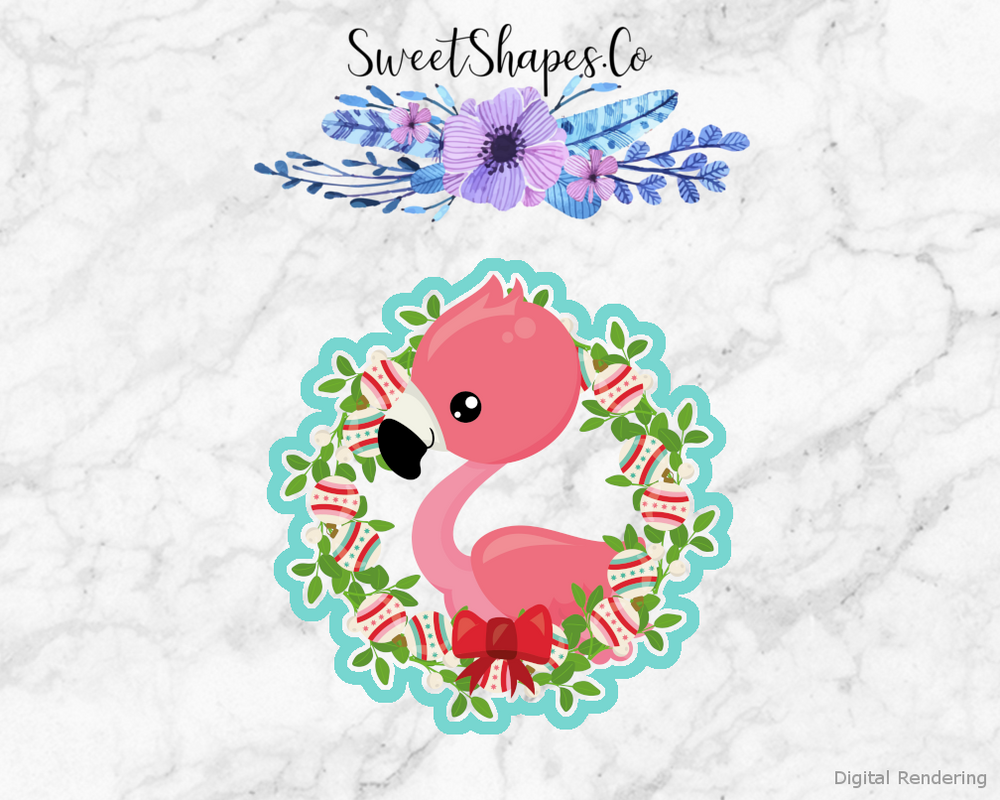 Christmas Flamingo 5 Cookie Cutter
