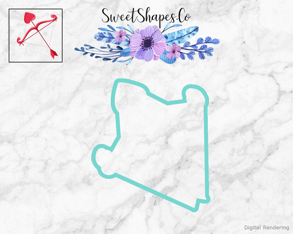 Cupids Bow And Arrow Cookie Cutter