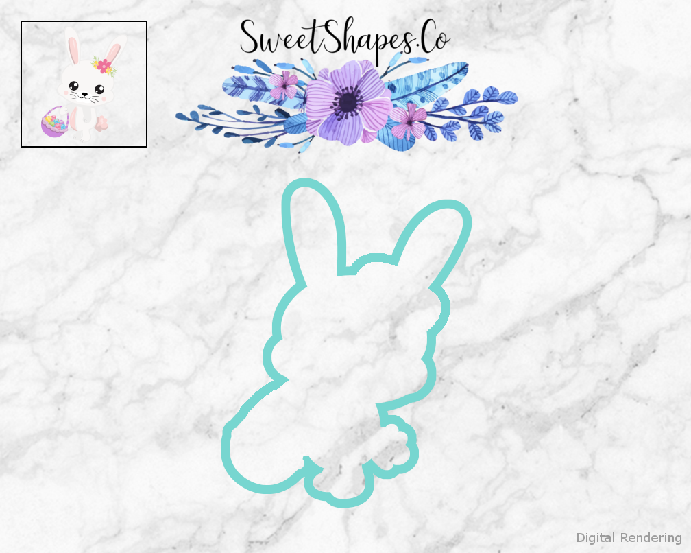 Easter Bunny with Basket Cookie Cutter