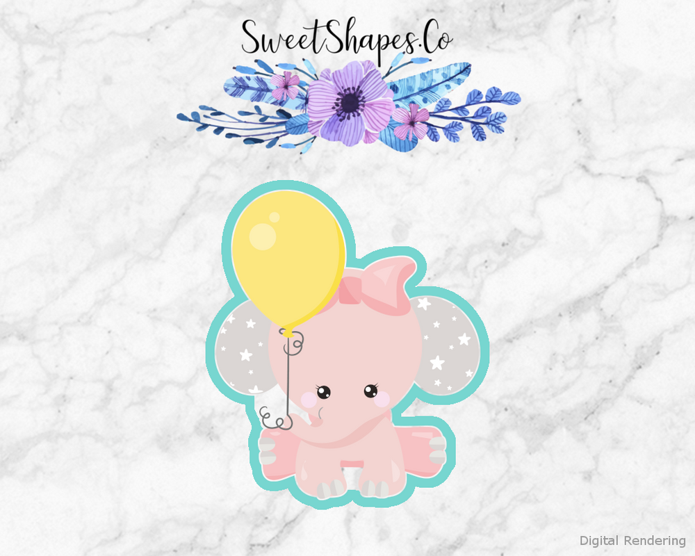 Elephant Baby 2 Cookie Cutter
